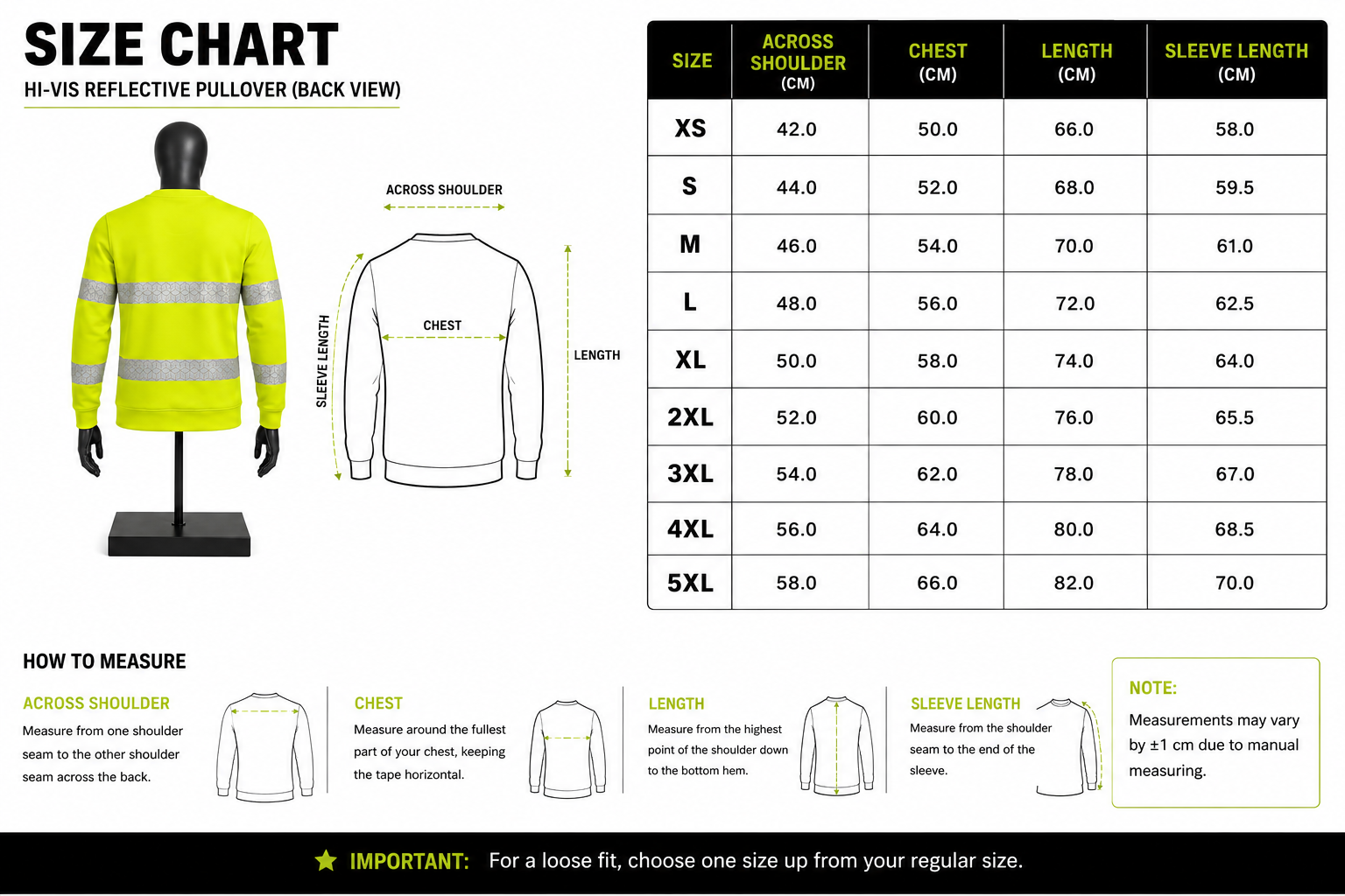 Men's High Visibility Reflective Sweatshirt – Custom Workwear Crew Neck - Image 5