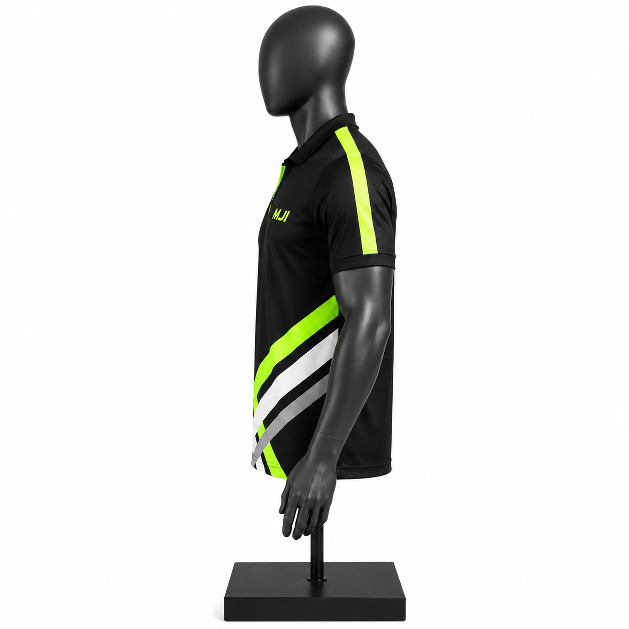 Men's Quarter Zip Polo Shirt – Custom Sports Polo - Image 3