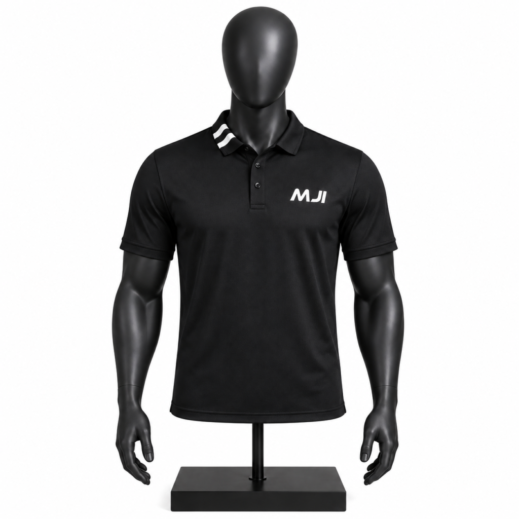 Men's polo shirt with custom embroidered logo