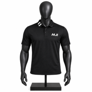 Men's polo shirt with custom embroidered logo