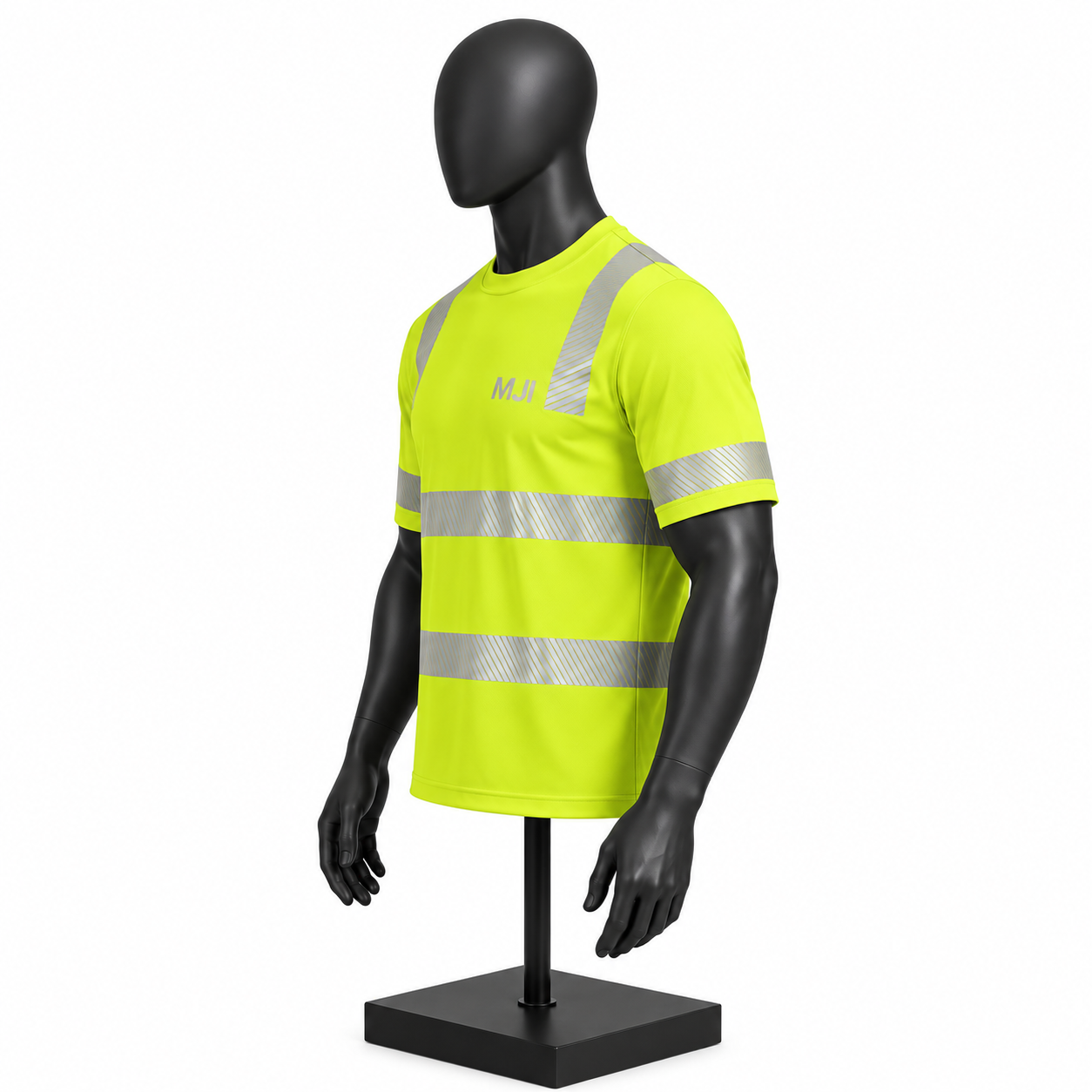 Men's High Visibility Quarter Zip Pullover – Custom Reflective Workwear Top - Image 3