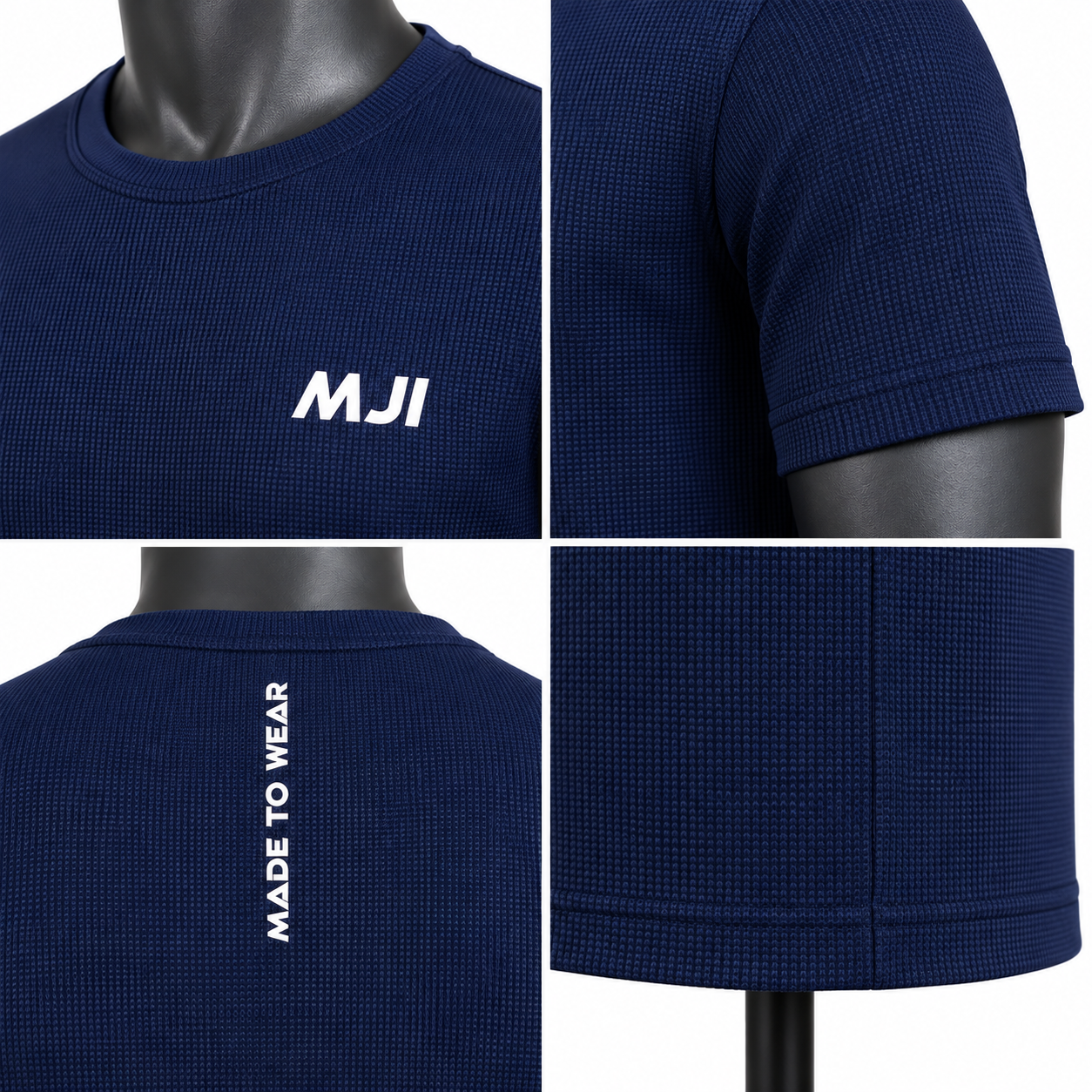 Men's Navy Blue Sports T-Shirt – Custom Performance Teamwear Shirt - Image 4