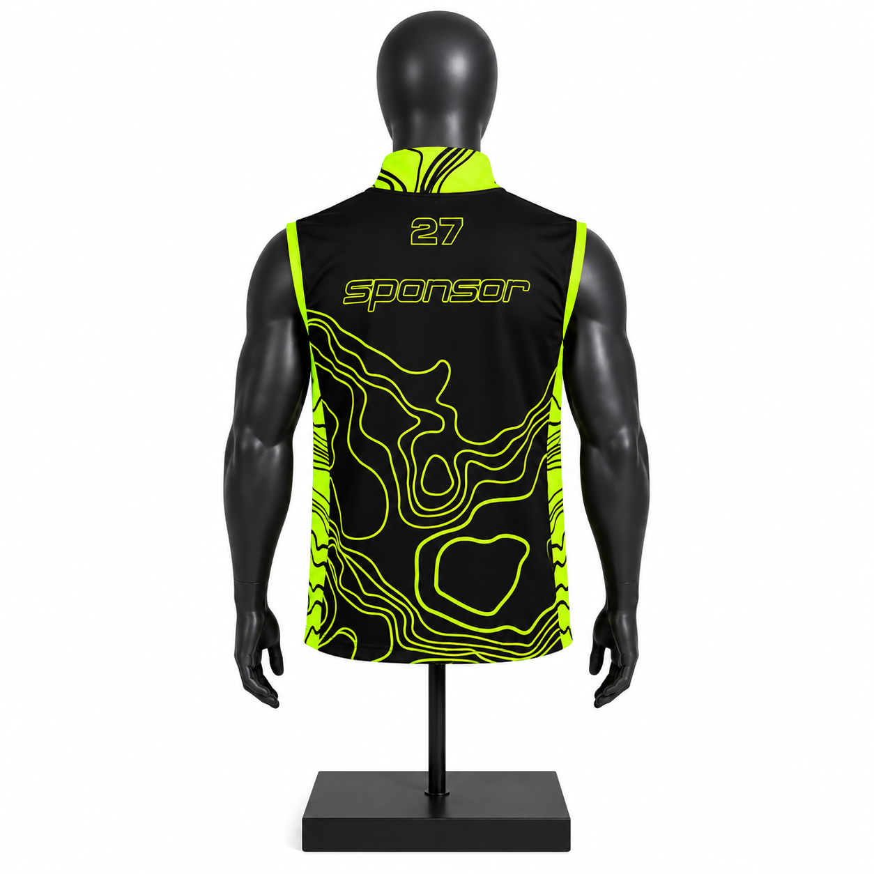 Men's Graphic Performance Vest – Custom Sportswear Zip Vest - Image 2