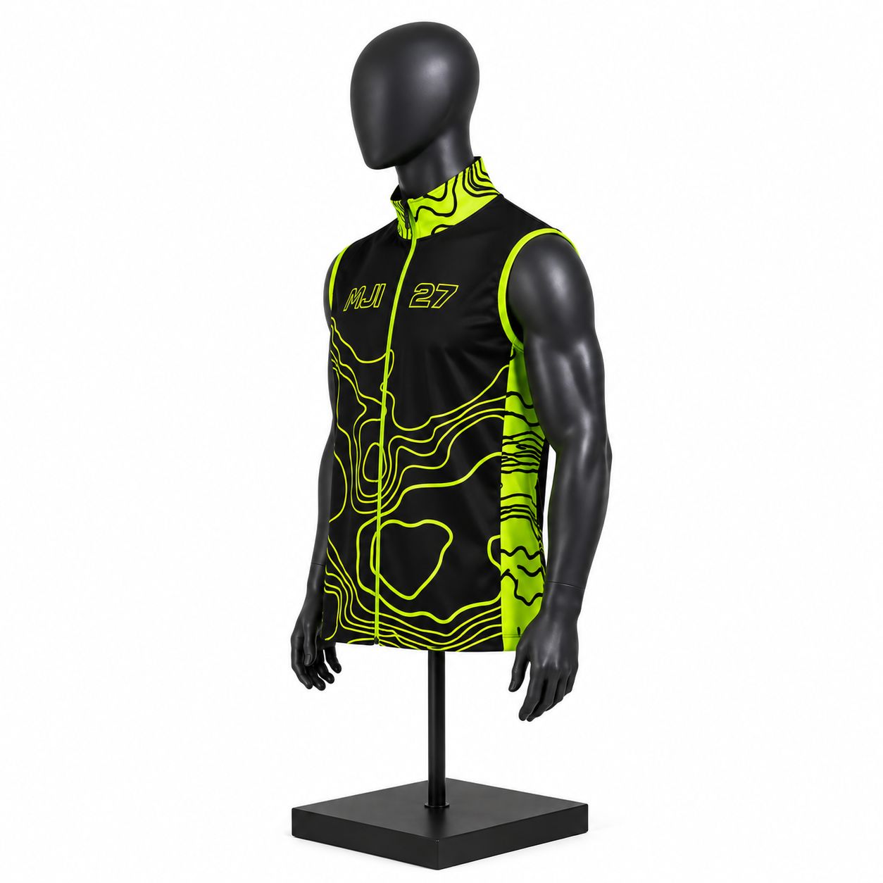 Men's Graphic Performance Vest – Custom Sportswear Zip Vest - Image 3