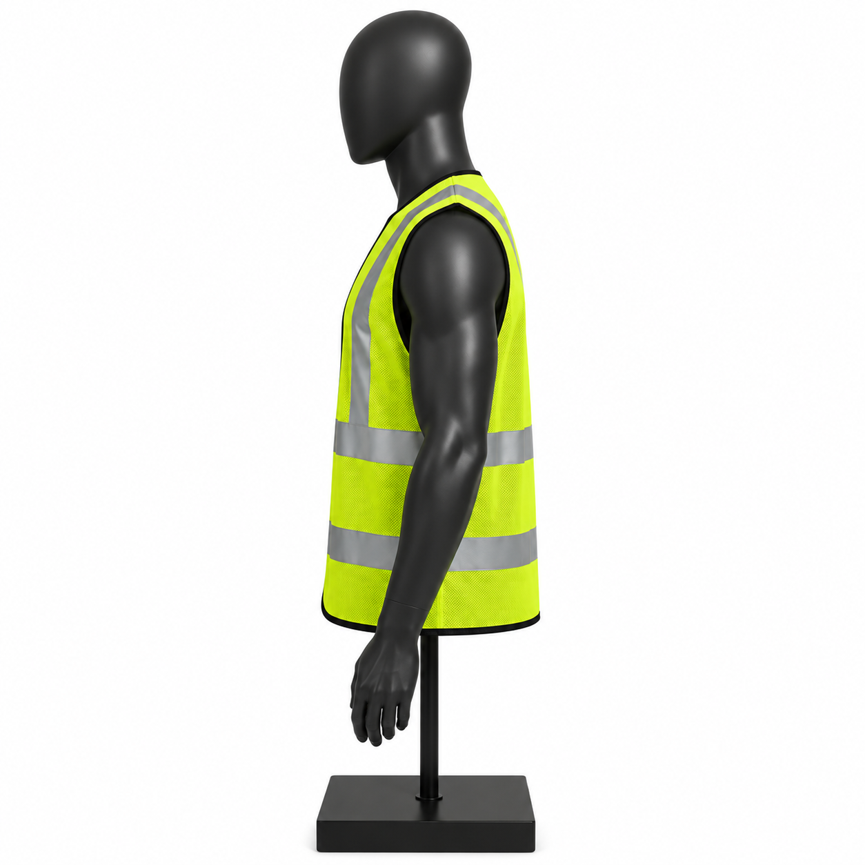 Men's High Visibility Safety Vest – Reflective Workwear Vest - Image 3