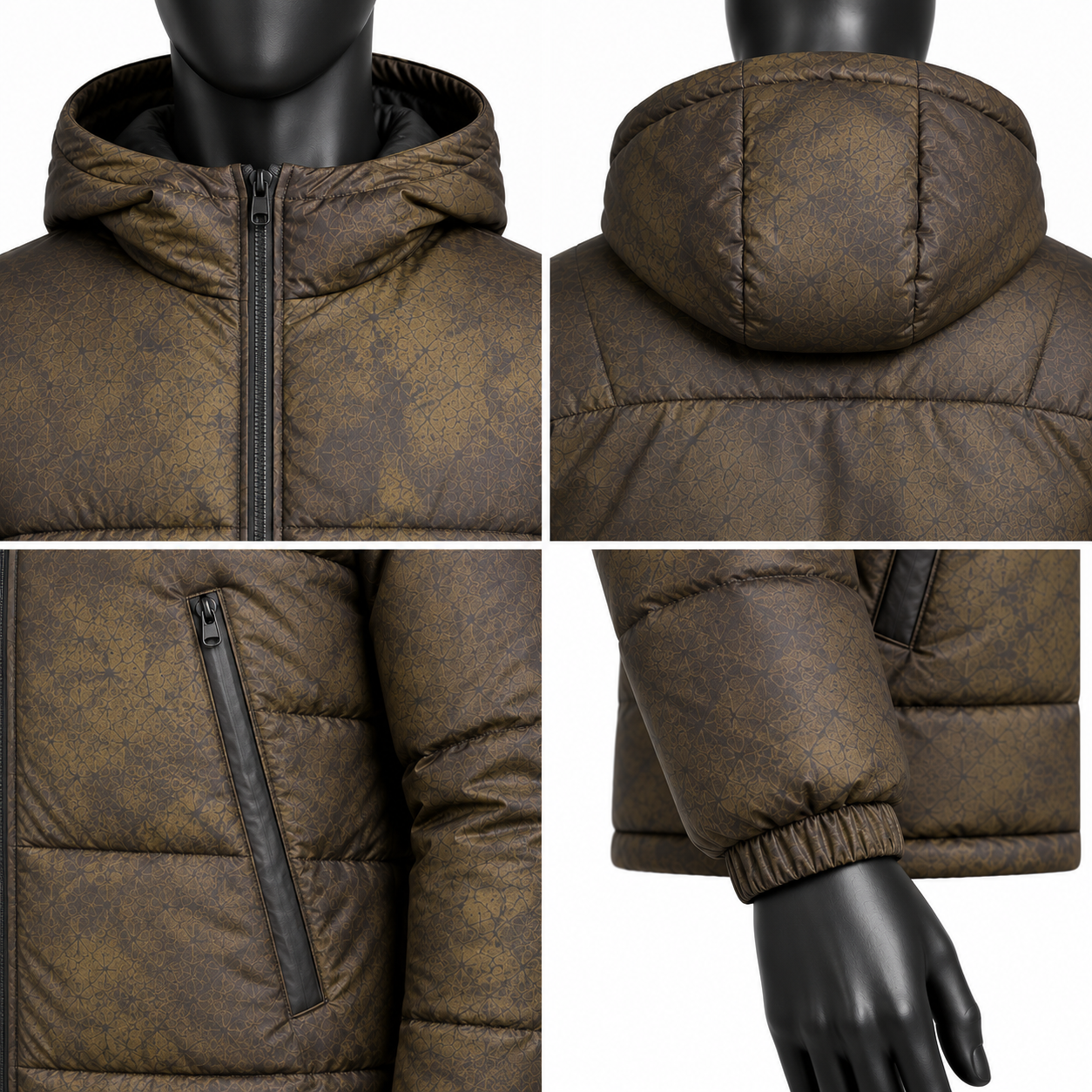 Men's Thermochromic Puffer Jacket – Heat Reactive Color Changing Jacket - Image 5