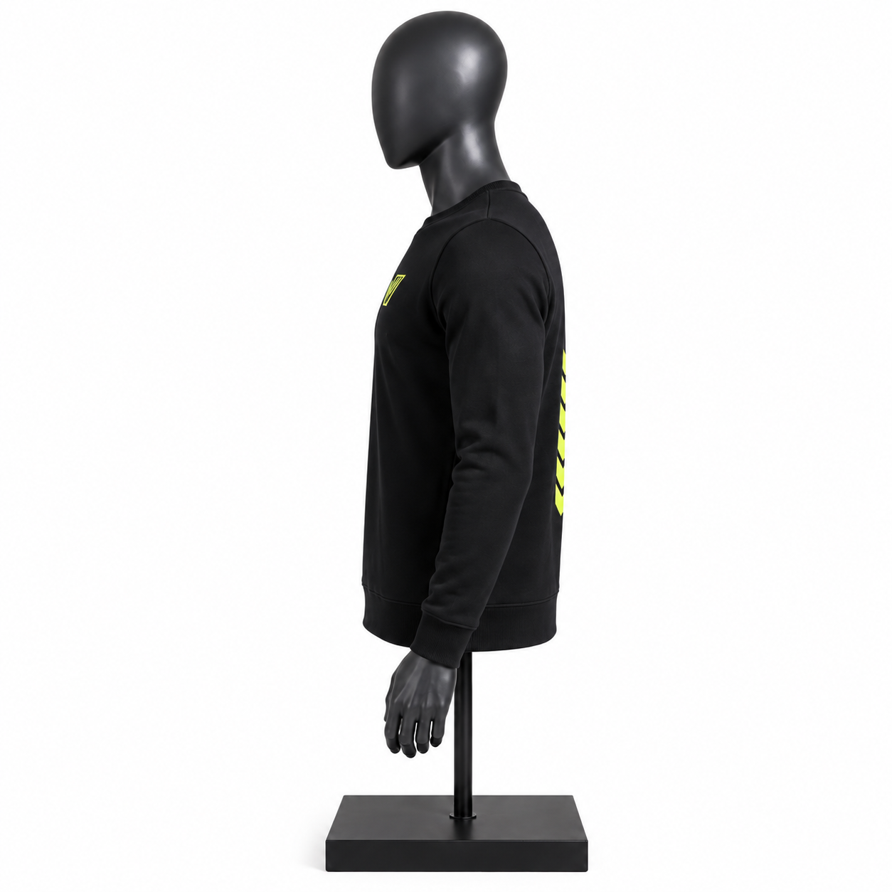 Men's Black Crewneck Sweatshirt – Custom Graphic Streetwear Sweatshirt - Image 3
