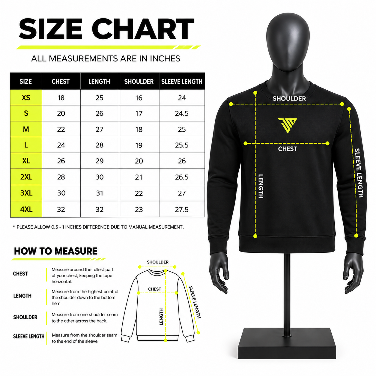 Men's Black Crewneck Sweatshirt – Custom Graphic Streetwear Sweatshirt - Image 5