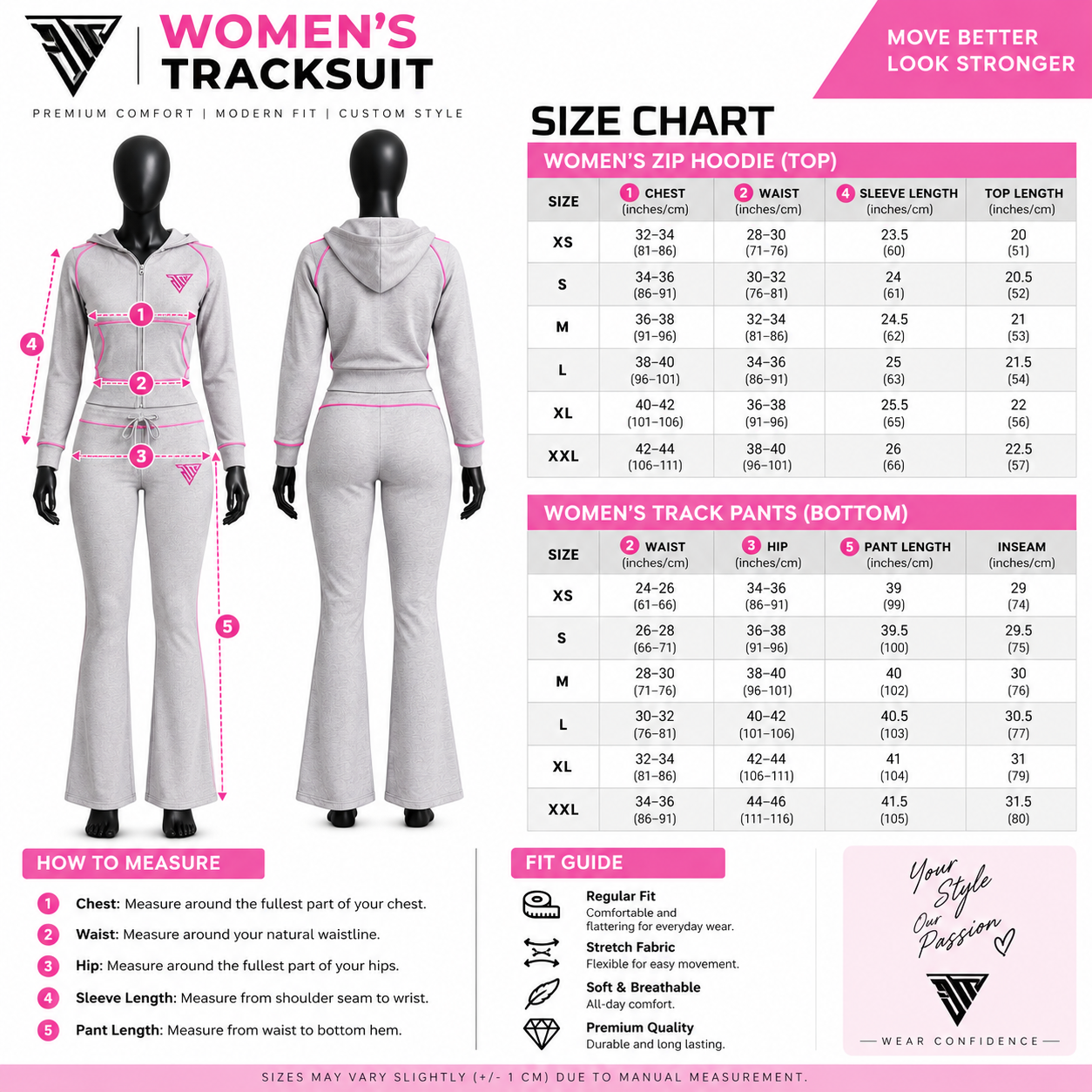 Women's Tracksuit Set – Custom Zip Hoodie & Flared Track Pants - Image 5