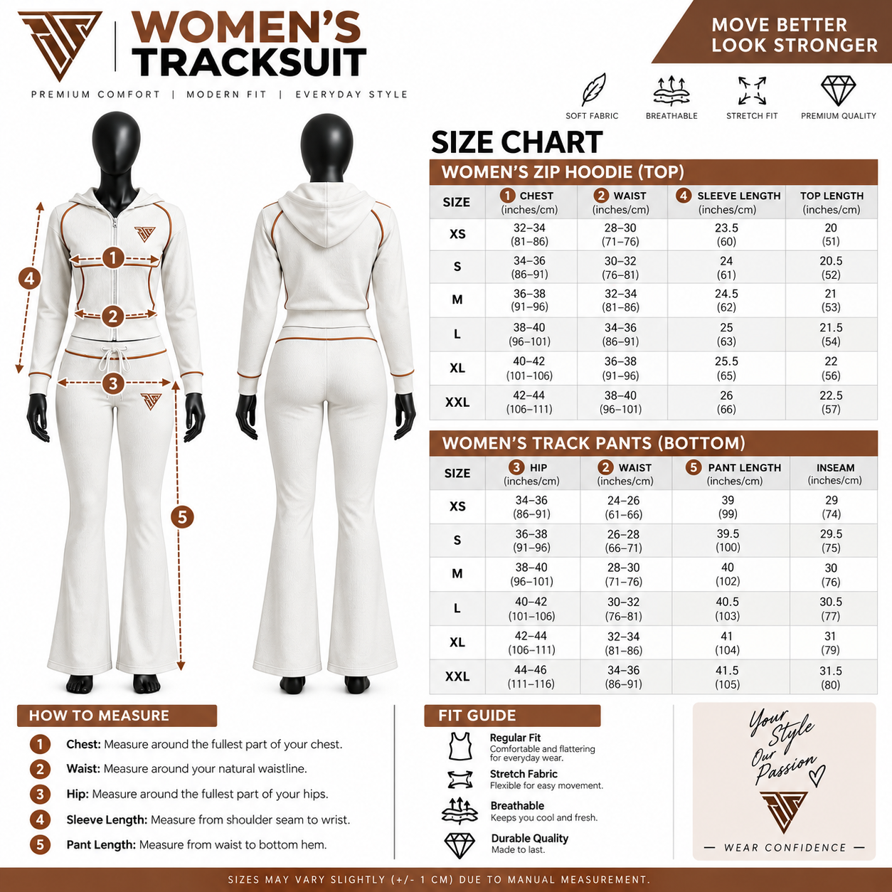 Women's Tracksuit Set – Custom Zip Hoodie & Flared Track Pants - Image 5