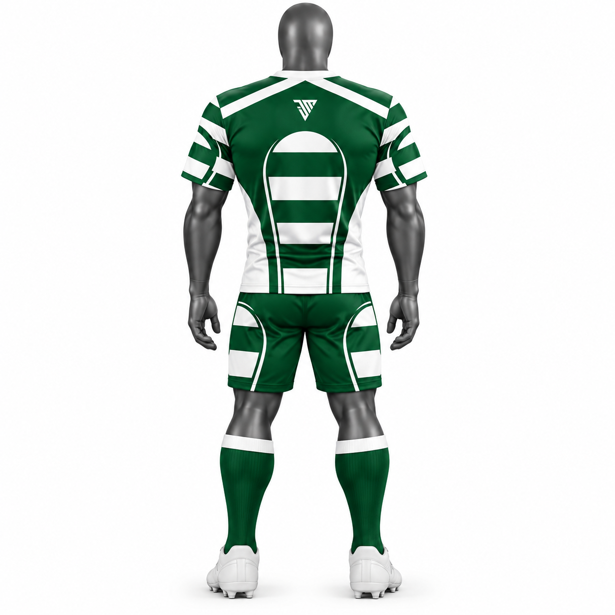Custom Rugby Uniform – Green Rugby Jersey, Shorts & Socks - Image 2