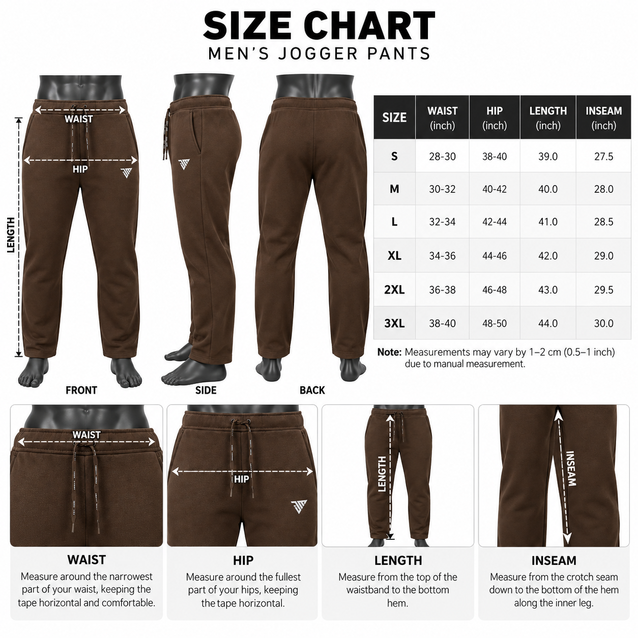 Men's Brown Jogger Pants – Custom Casual & Sportswear Trousers - Image 5