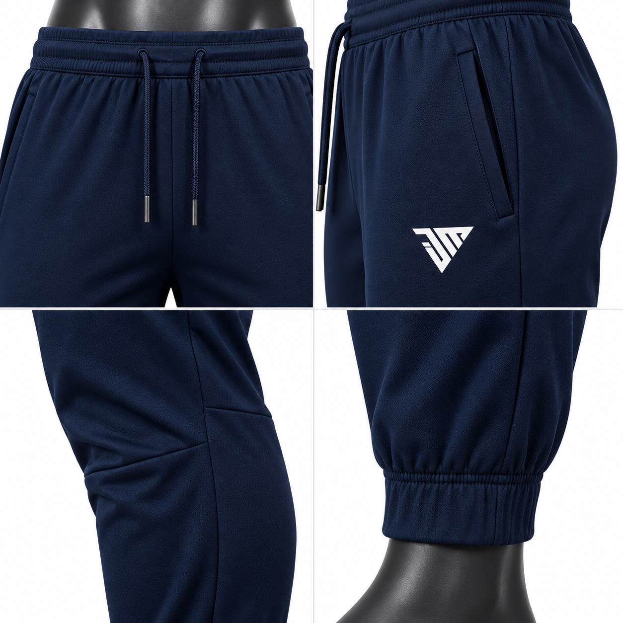 Men's Navy Jogger Pants – Custom Sportswear Track Joggers - Image 4