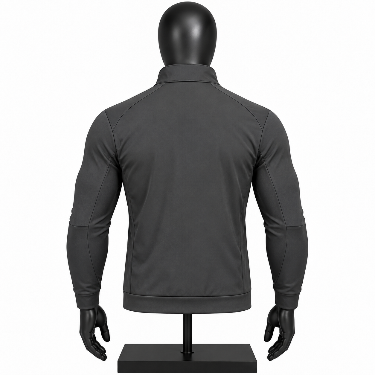 Men's Black Quilted Hybrid Jacket – Custom Puffer Jacket - Image 2