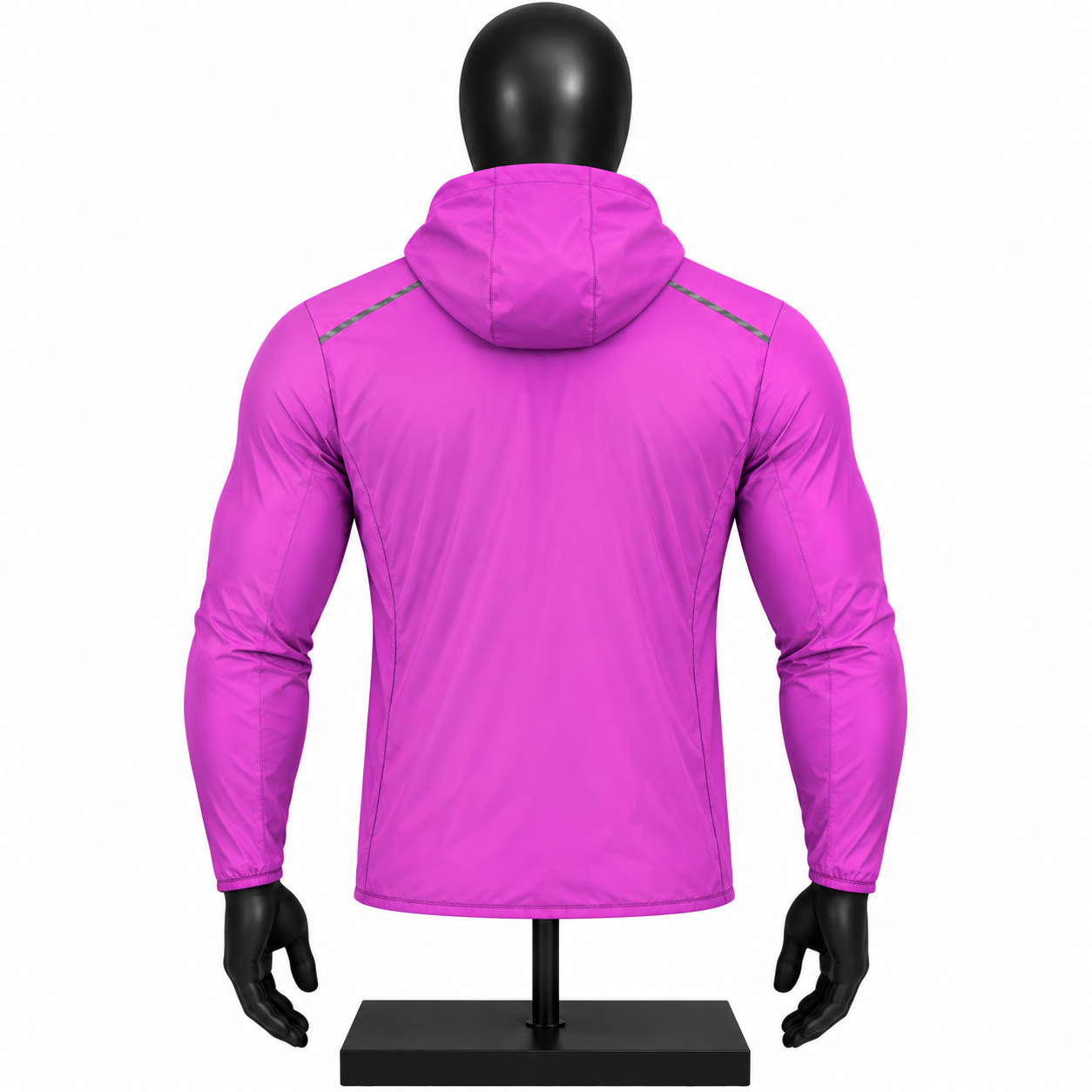 Men's Pink Hooded Windbreaker Jacket – Custom Lightweight Jacket - Image 2
