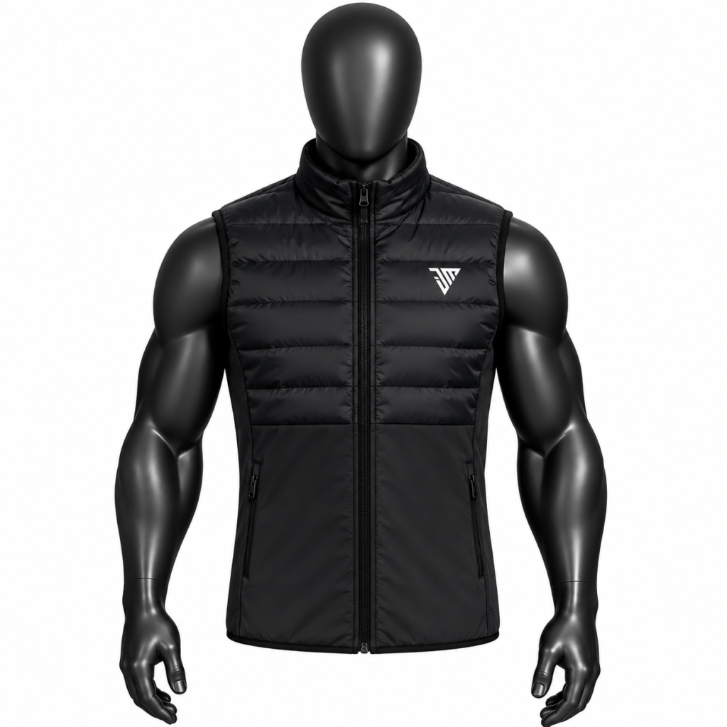 Men's Black Padded Vest
