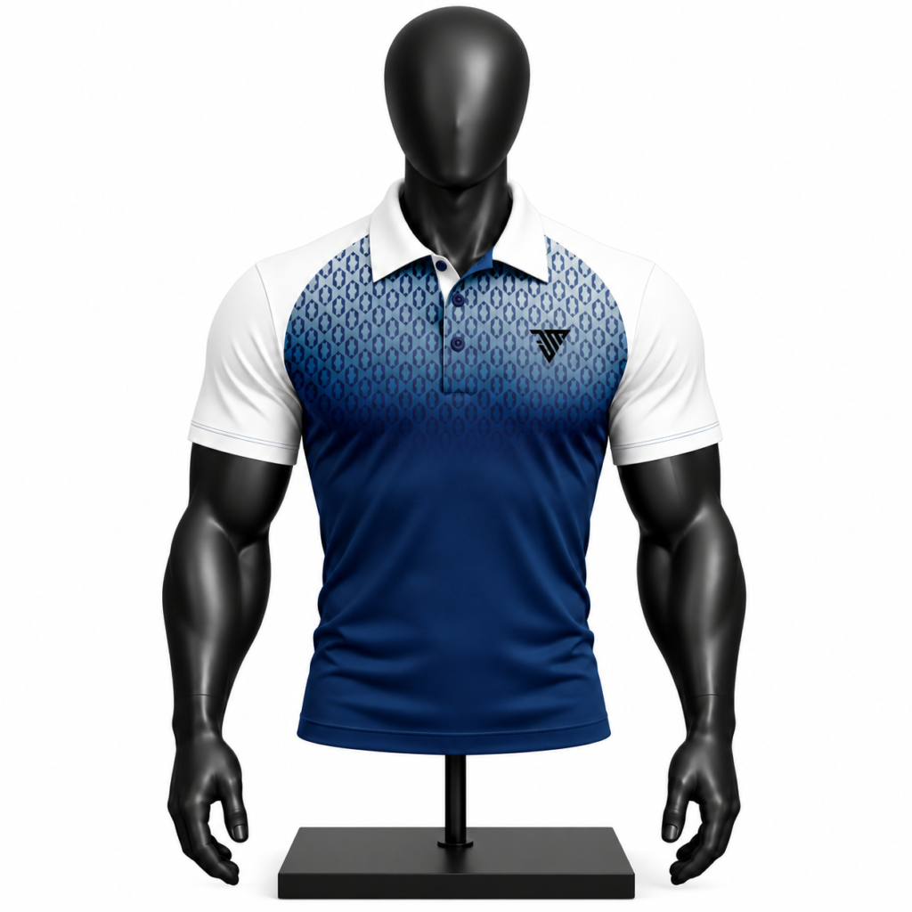Custom Sublimated Geometric Polo Shirt