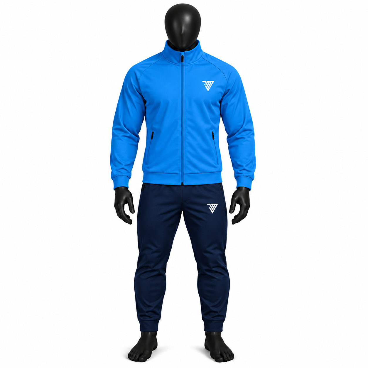 Men's Blue Athletic Tracksuit