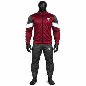 Men's Maroon Athletic Tracksuit