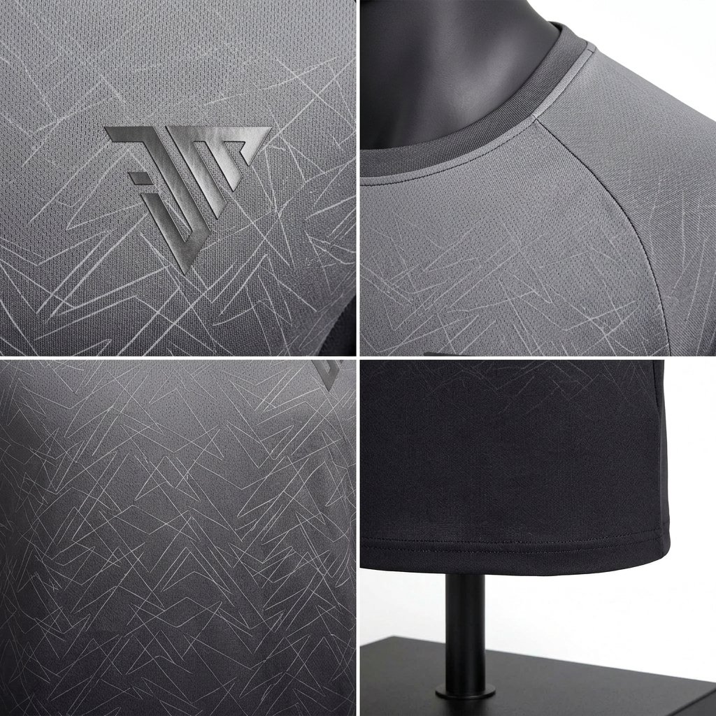 Men's Grey Athletic Jersey – Custom Performance Sportswear Shirt - Image 4