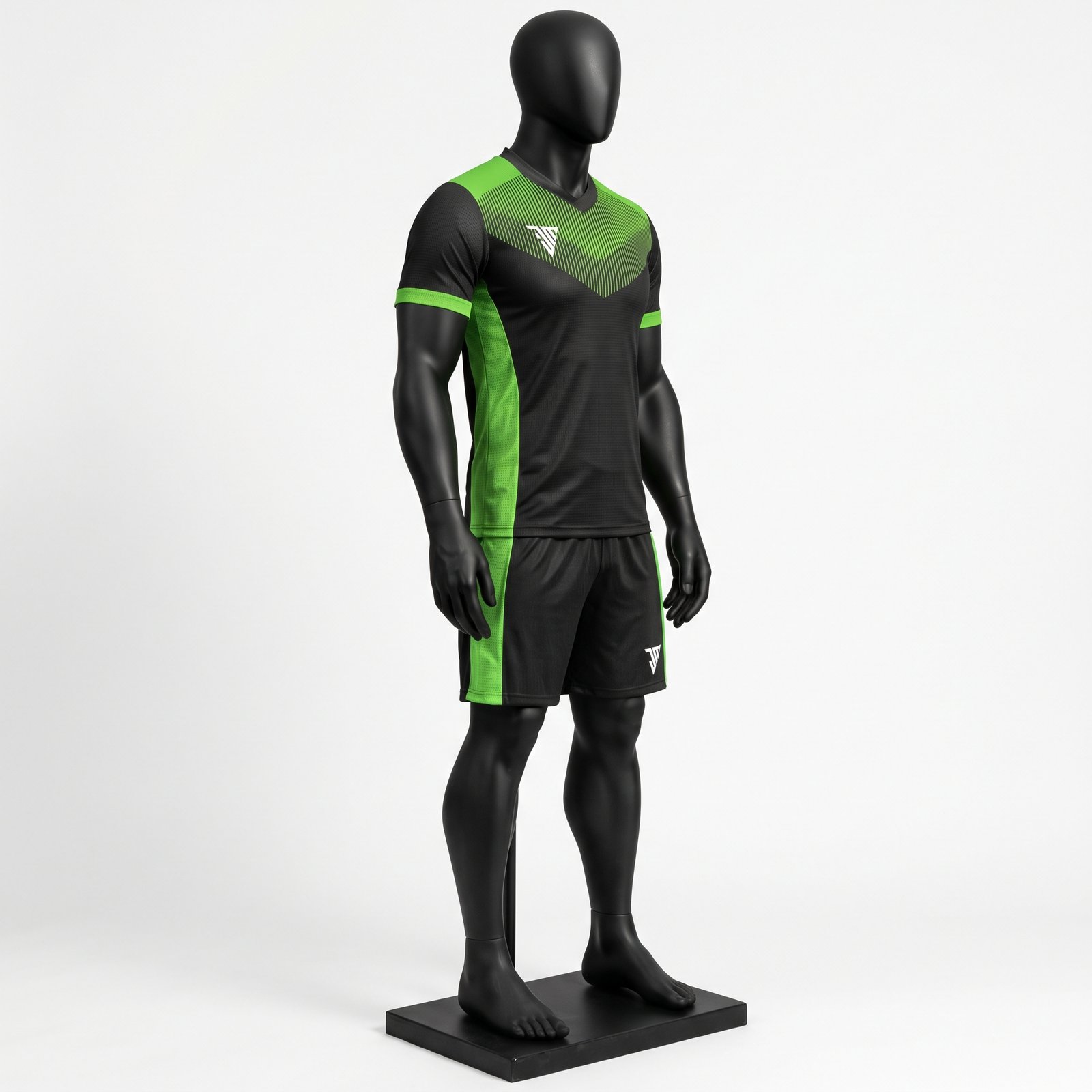 Black Lime Green Football Kit - Image 3