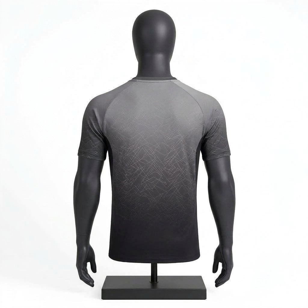 Men's Grey Athletic Jersey – Custom Performance Sportswear Shirt - Image 2