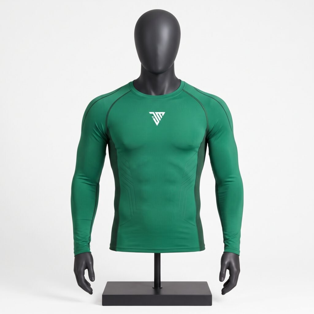 Men's Green Compression Baselayer Shirt