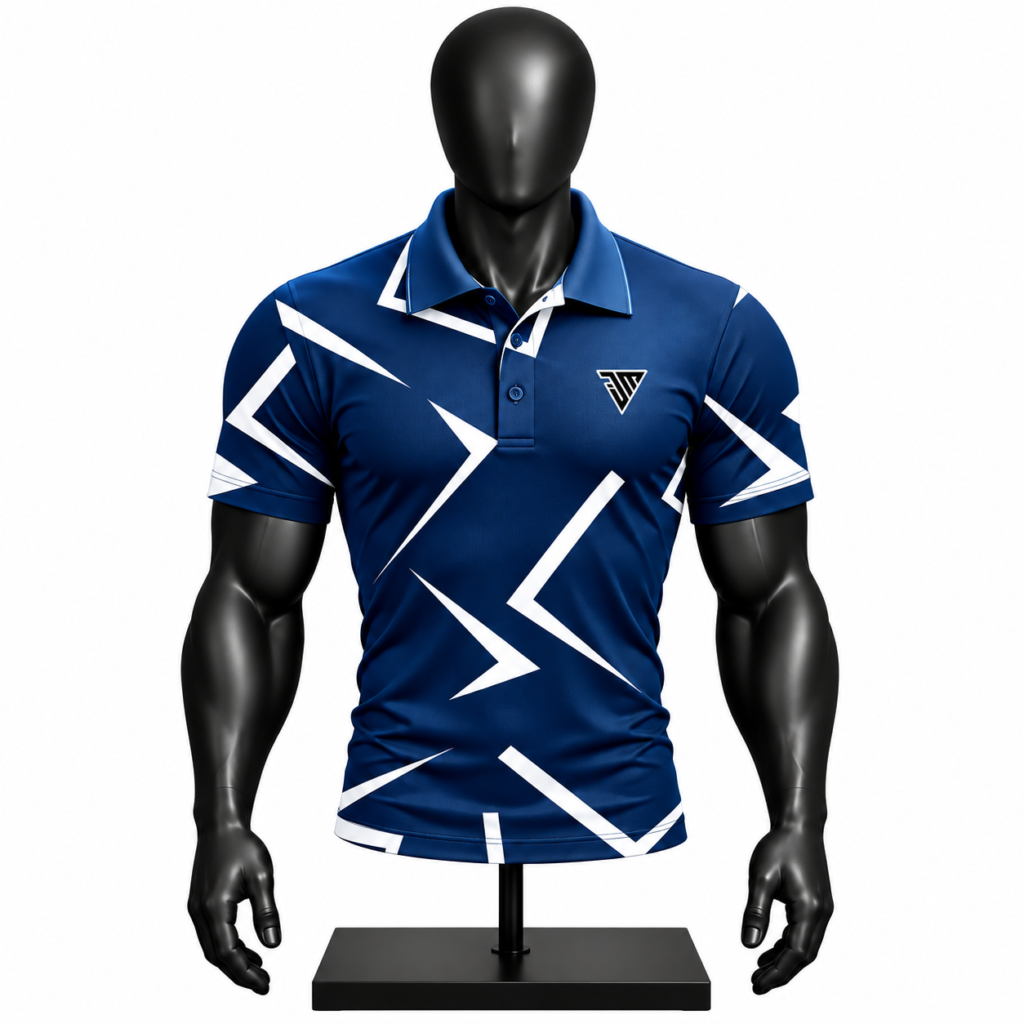 Custom Geometric Team Polo Shirt