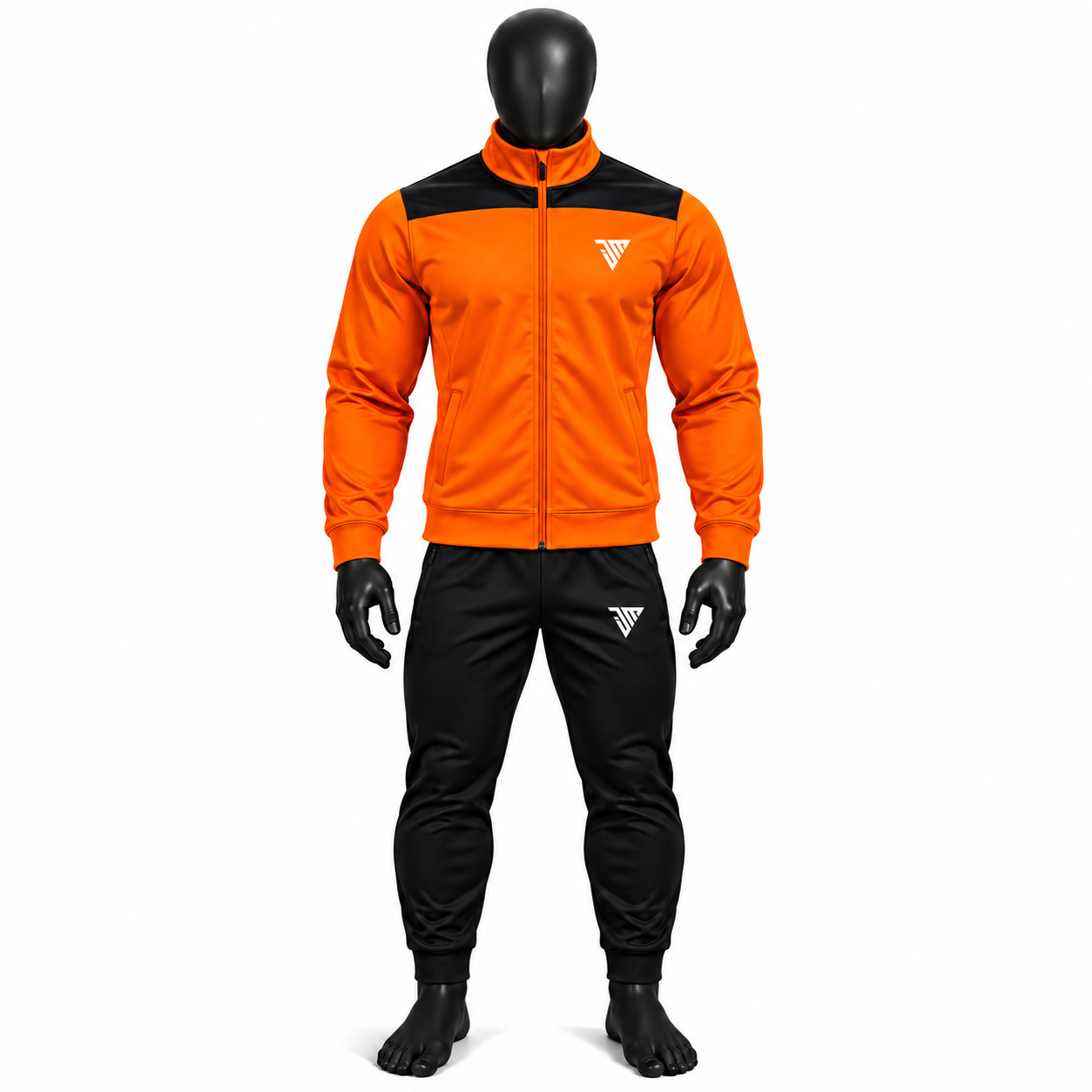 Men's Orange Athletic Tracksuit