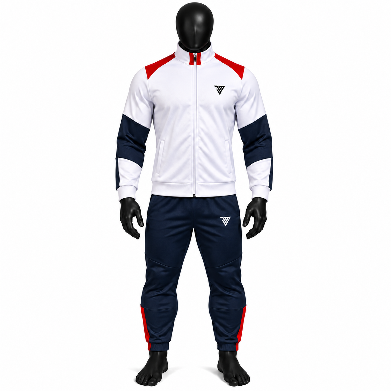 Men's Tricolor Athletic Tracksuit