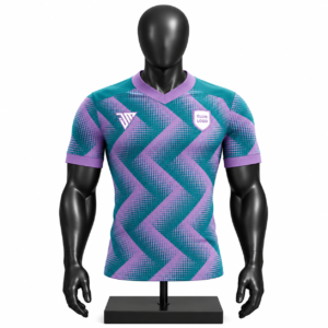 Teal Lavender Chevron Football Jersey Size Chart